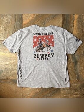 Shield Republic Make America Cowboy Again Shirt Men’s Size 3XL